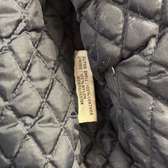 Verducci size 38 black leather fringe moto jacket skull buttons - Picture 13 of 15